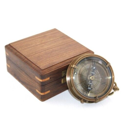 Ahşap Kutulu Pusula Model 9