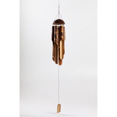 Bambu Coconat Kafalı Rüzgar Çanı 40 cm